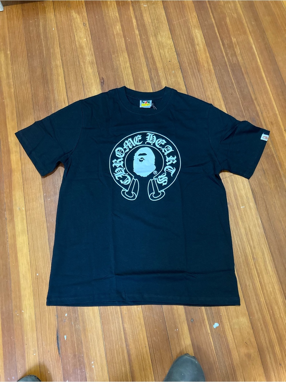 Chrome Hearts Black Kids Tee with White Logo
